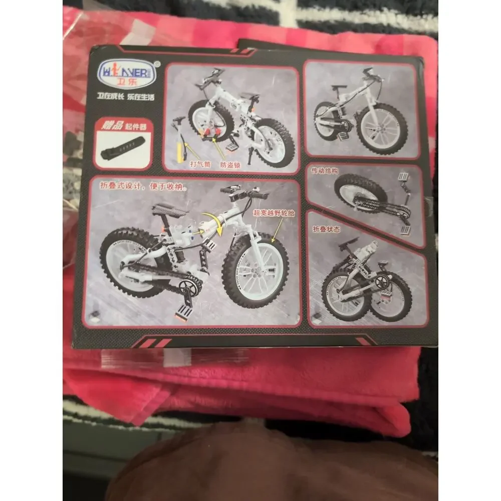 Technique Folding Mountain Bike #7072 DIY Model 242 Piece Build Set Sealed Bags